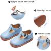 image:imageGINFIVE Toddler Little Girls Mary Janes Flats Girls Dress Shoes Kids ShoesGf07  Light Blue