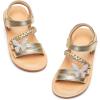 image:imageGINFIVE Toddler Girls Sandals Girls Toddler Sandals Little Girls Kids ShoesGg58gold