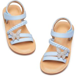 image:imageGINFIVE Toddler Girls Sandals Girls Toddler Sandals Little Girls Kids ShoesGg58blue