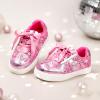 image:imageGINFIVE Toddler Girls Sneakers Little Girls Slip On Shoes Glitter Sneakers ToddlerGm10pink