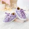 image:imageGINFIVE Toddler Girls Sneakers Little Girls Slip On Shoes Glitter Sneakers ToddlerGs06light Purple