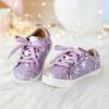 image:imageGINFIVE Toddler Girls Sneakers Little Girls Slip On Shoes Glitter Sneakers ToddlerGs06light Purple