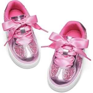 image:imageGINFIVE Toddler Girls Sneakers Little Girls Slip On Shoes Glitter Sneakers ToddlerGm10pink