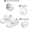 image:imageGINFIVE Toddler Girls Sneakers Little Girls Slip On Shoes Glitter Sneakers ToddlerGm15white
