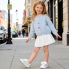 image:imageGINFIVE Toddler Girls Sneakers Little Girls Slip On Shoes Glitter Sneakers ToddlerGm15white