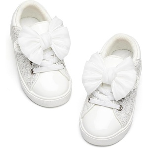 image:imageGINFIVE Toddler Girls Sneakers Little Girls Slip On Shoes Glitter Sneakers ToddlerGm15white